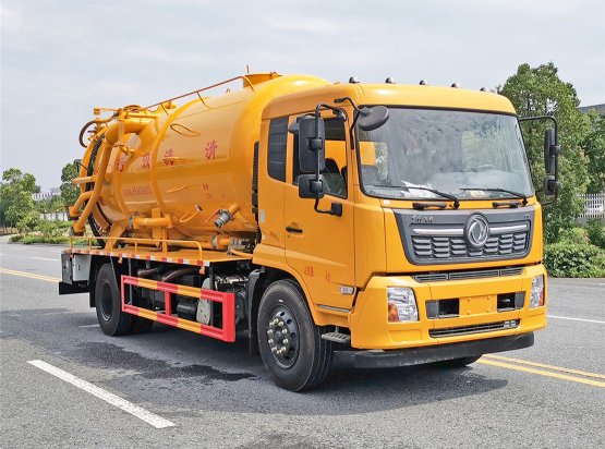東風天錦15立方一體罐清洗吸污車