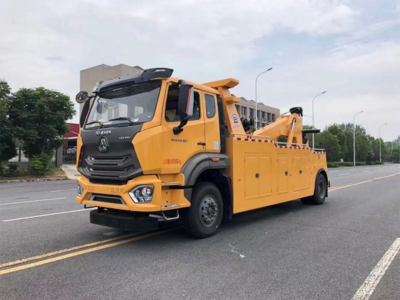 重汽豪瀚拖吊聯(lián)體黃牌清障車