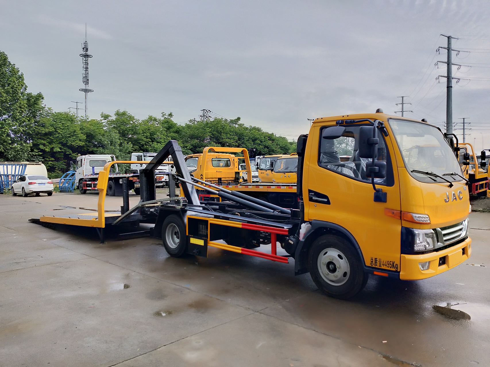 江淮藍(lán)牌一拖二清障車