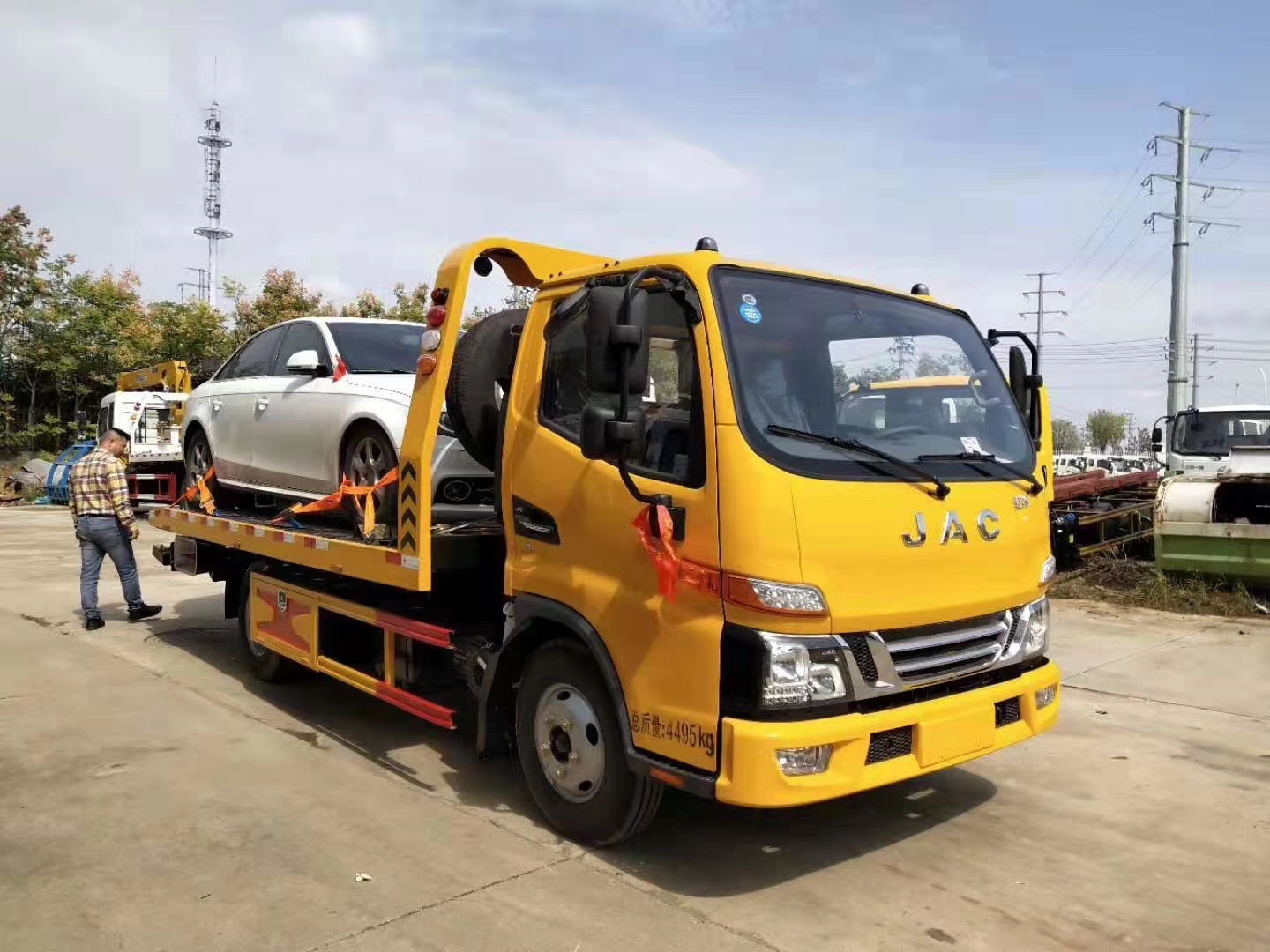 江淮藍(lán)牌一拖二清障車