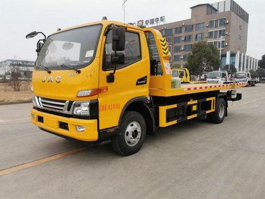 江淮V7黃牌一體板清障車