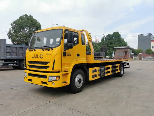 江淮高端一拖二大黃牌清障車
