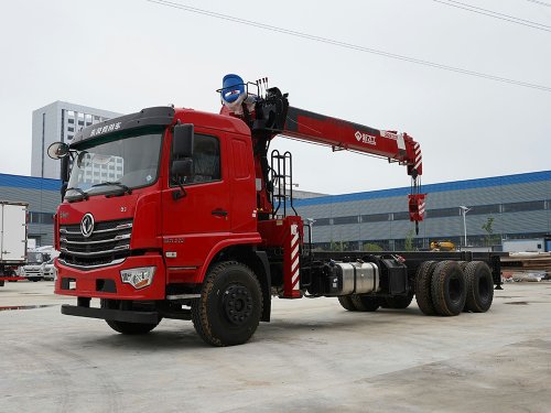東風(fēng)暢行D3后雙橋新飛工12噸四節(jié)直臂吊機(jī)隨車吊