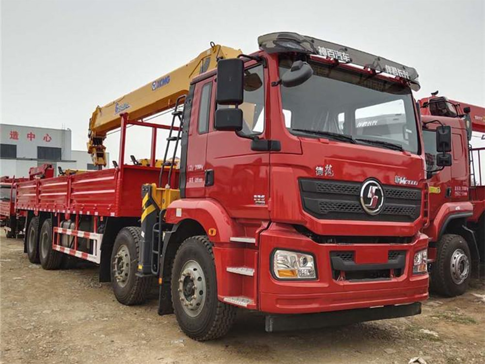 陜汽德龍新M3000四前后八徐工16噸四節(jié)直臂G型隨車吊