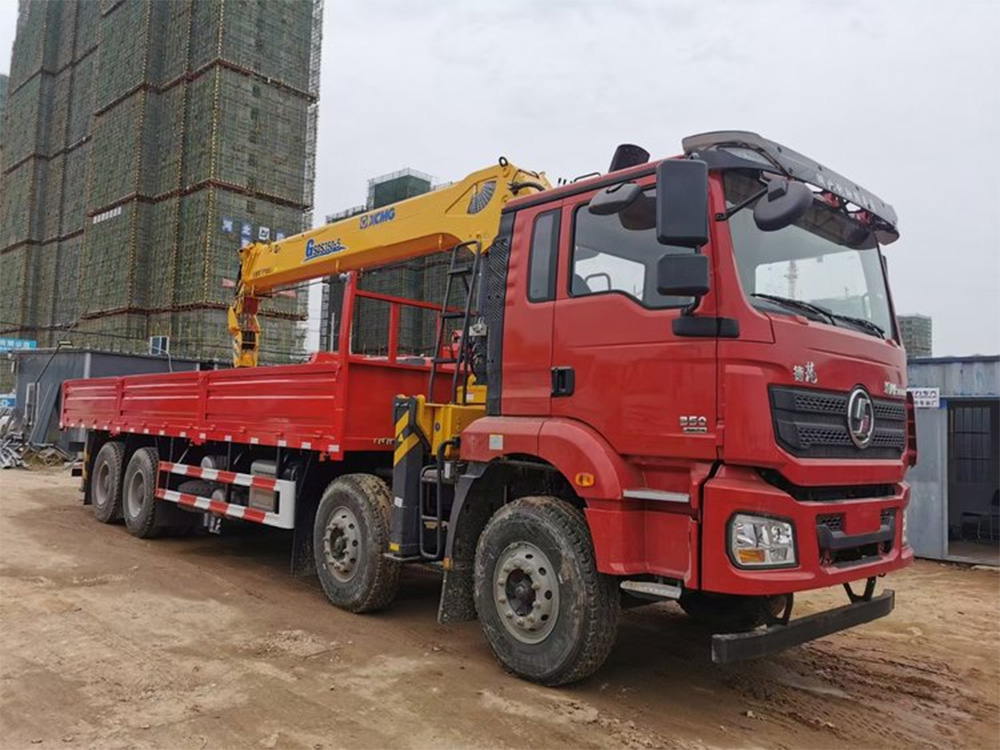 陜汽德龍新M3000四前后八徐工16噸四節(jié)直臂G型隨車吊