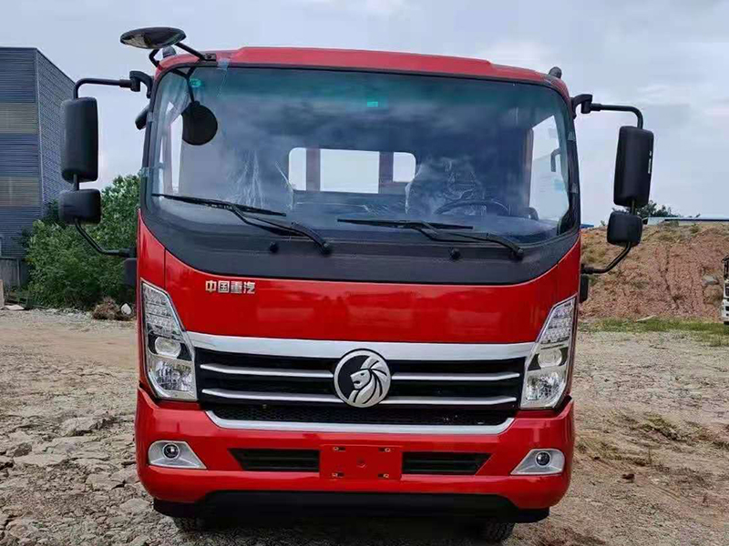 重汽王牌藍牌平板運輸車