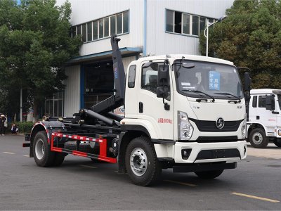 陜汽軒德X9單橋勾臂垃圾車(chē)