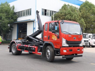 重汽豪曼單橋勾臂垃圾車(chē)